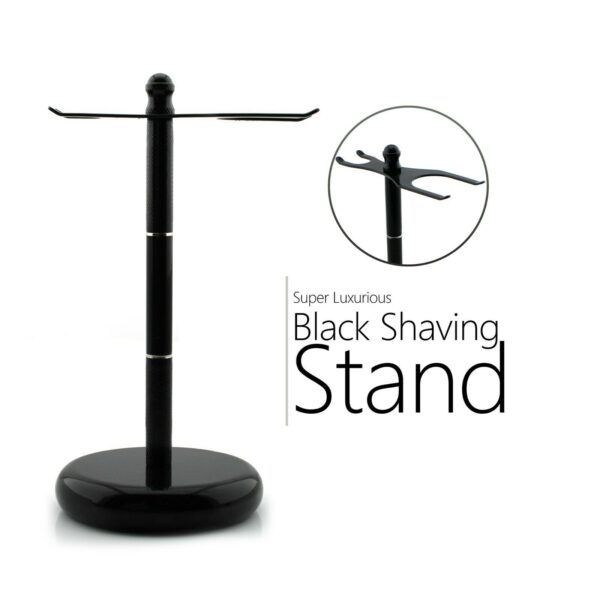 Black Shaving Stand Holder for Razor and Brush